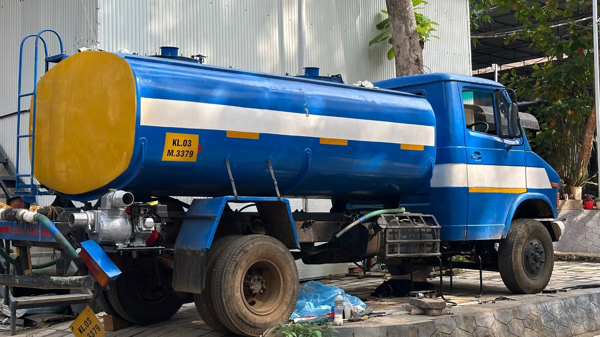 WATER TANKER FIBER WORK